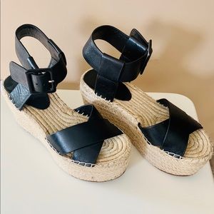 Marc Fisher black espadrilles